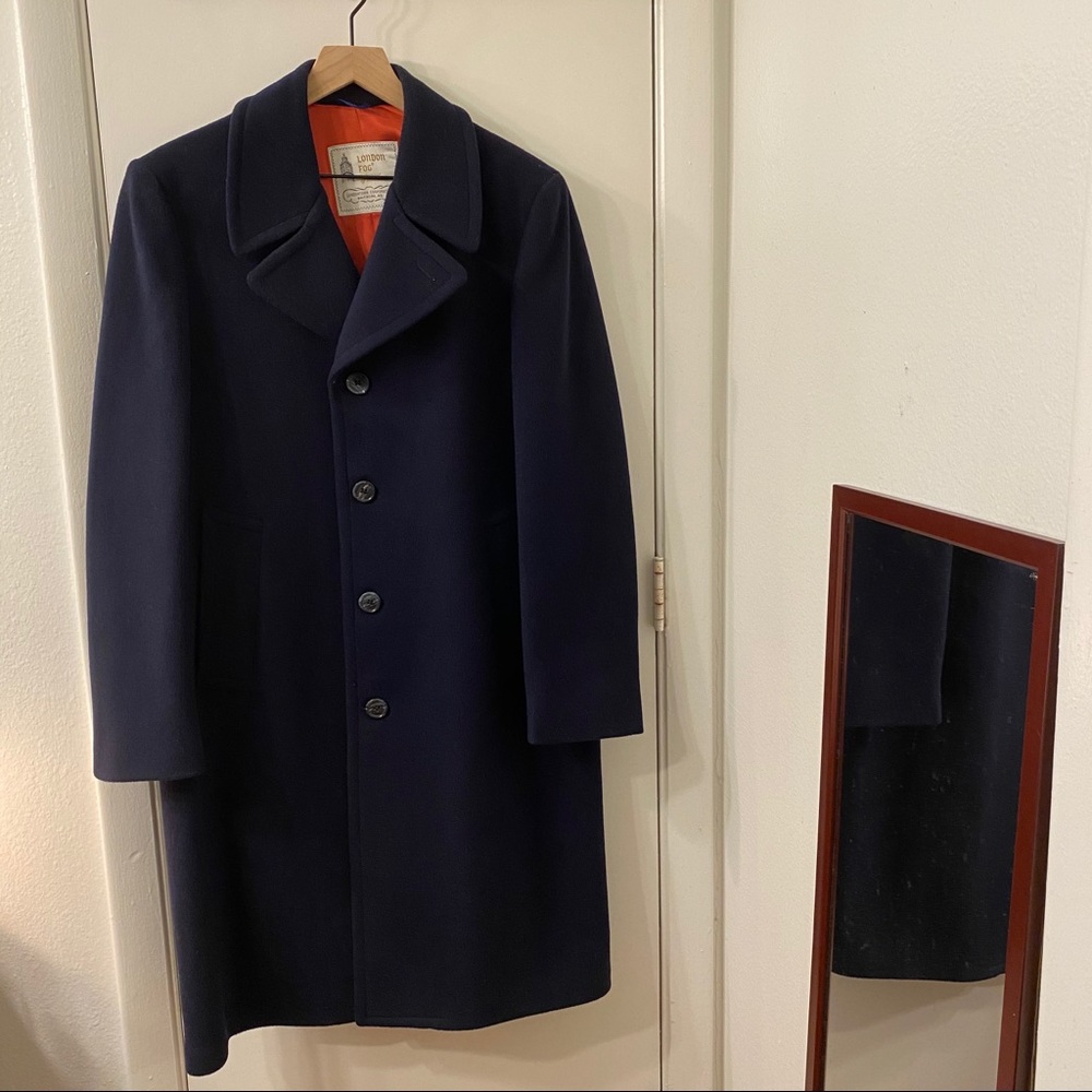 London Fog Men’s Navy Heavy Coat